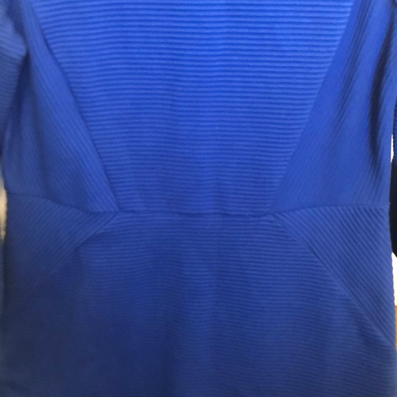 Talbots blue ribbed dress - Picture 3 of 4